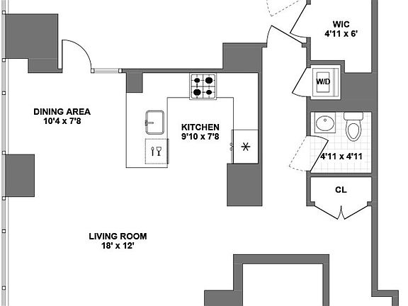 2nd image of 247 W 46th St APT 1802