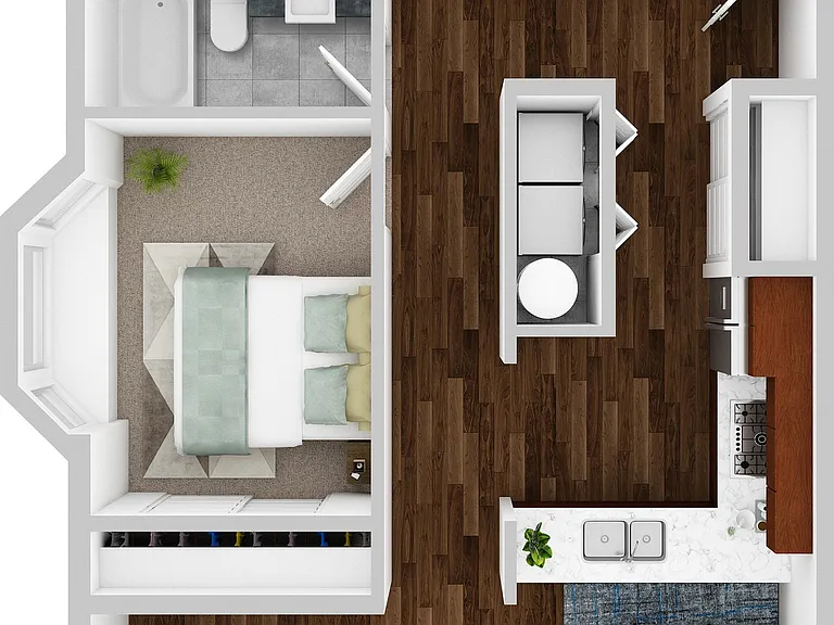 The Finch_Two Bedroom Floorplan The Finch_Two Bedroom Floorplan