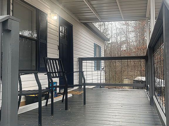 Covered front porch