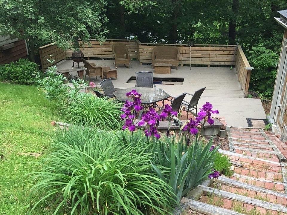 One of three patio/decks on the house
