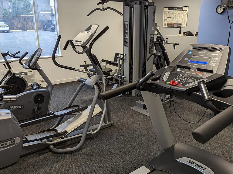 GYM! Don't need a gym membership. A well apportioned gym is in the building.