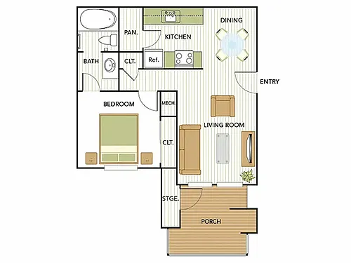 Floor plan 1X1