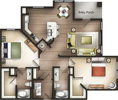 Floor plan B2Lg The Hardison w/Garage