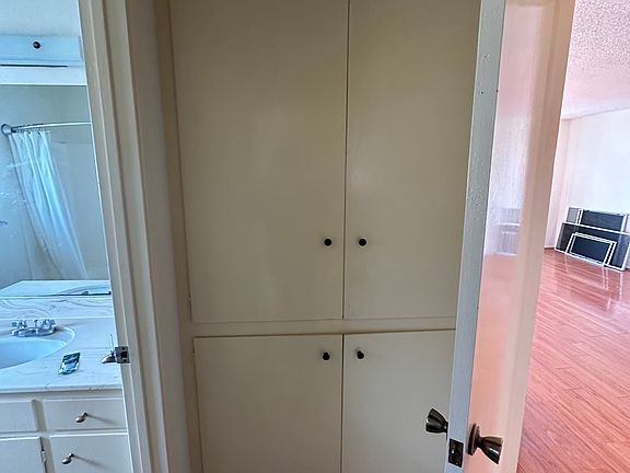 Extra storage at end of hall.