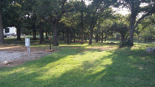Tree lined RV sites