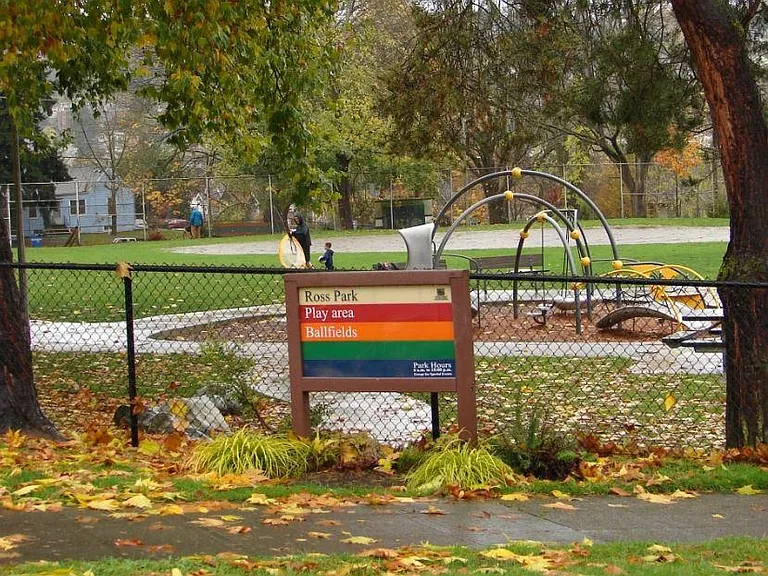 Ross Park across the street