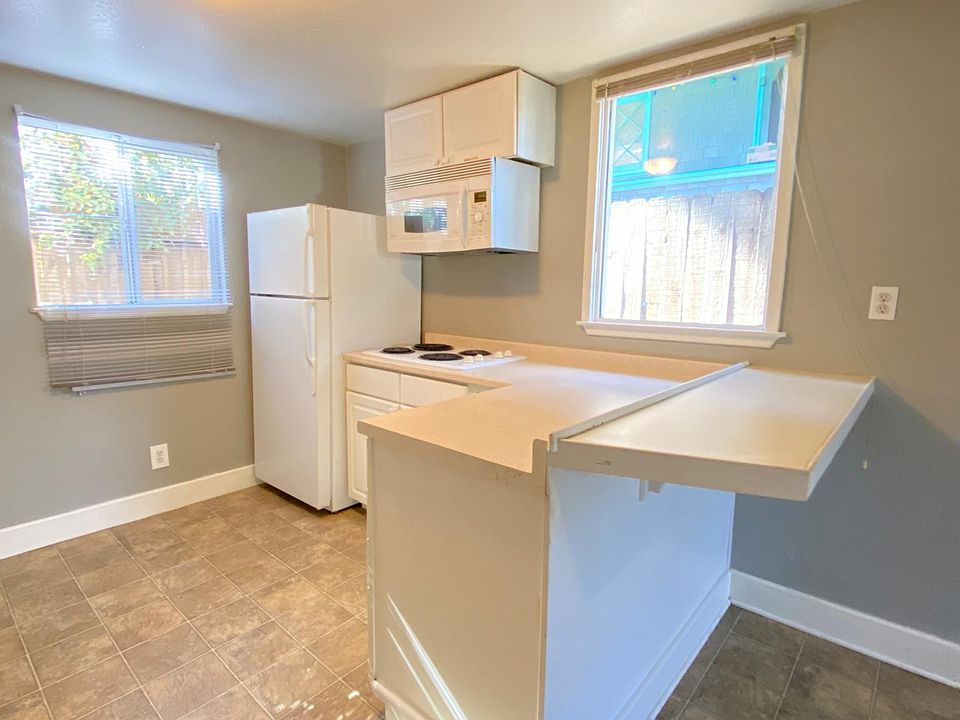Bright open kitchen