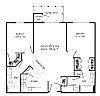 Floor plan Unit C 2BR Split