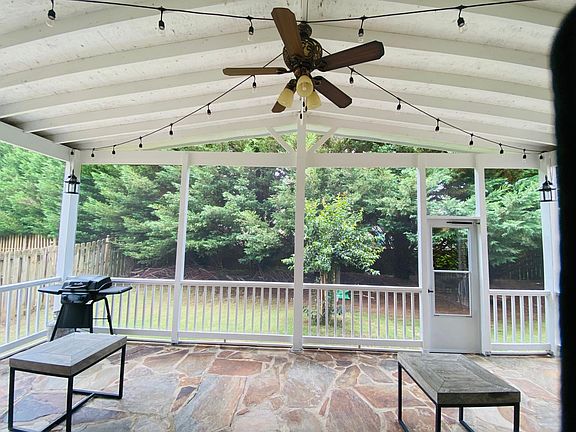 Sunroom in the backyard