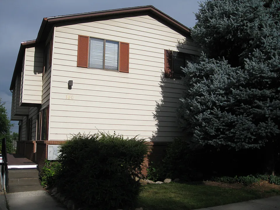Front of building facing street