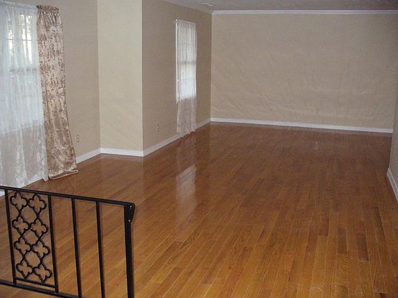 Large living room with new wood floors