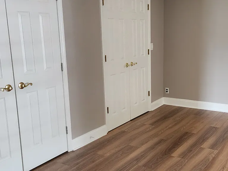 Primary bedroom with double closets