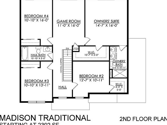 Madison Traditional Base - 2nd Floor