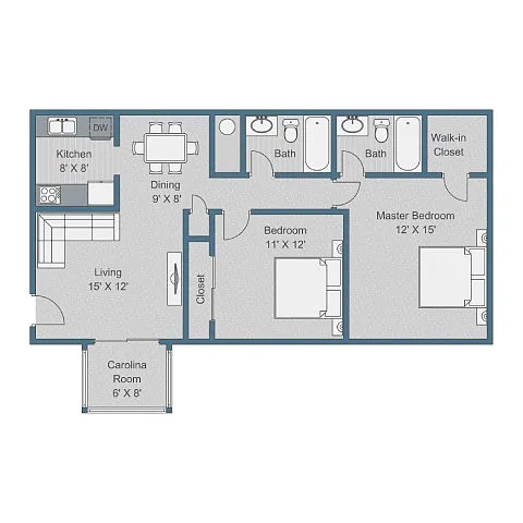 Floor plan B2