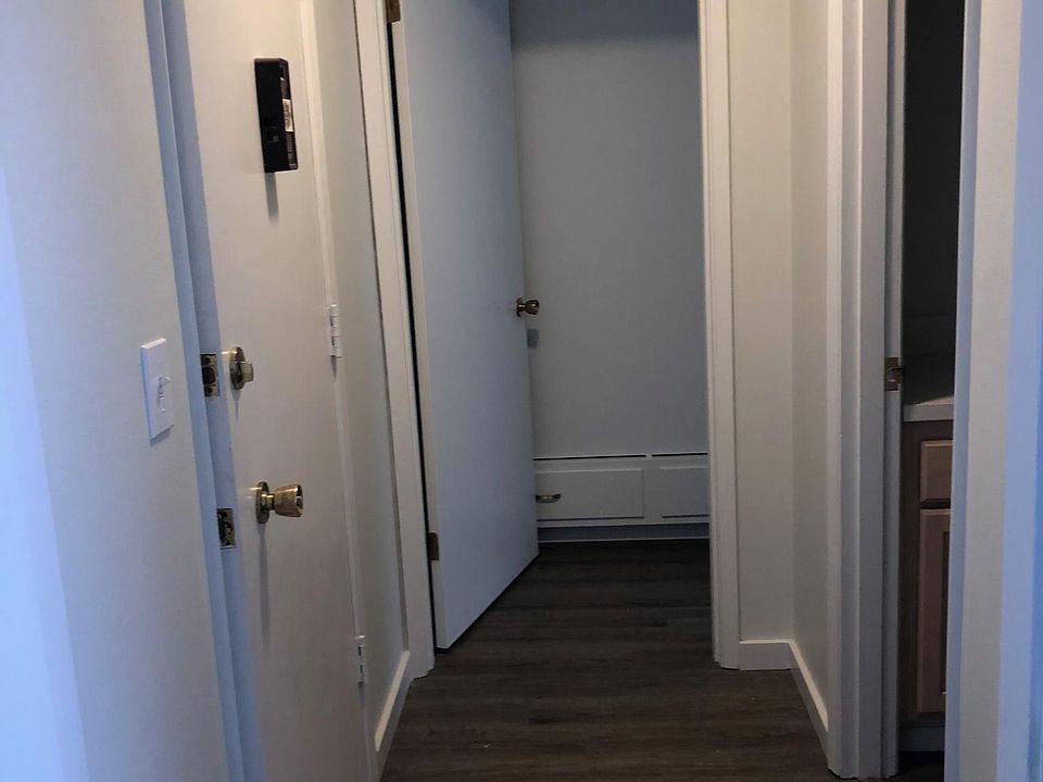 Entry to the unit.. Hallway connects living room, bedroom and bathroom