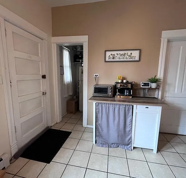 Kitchen, showing pantry on the left