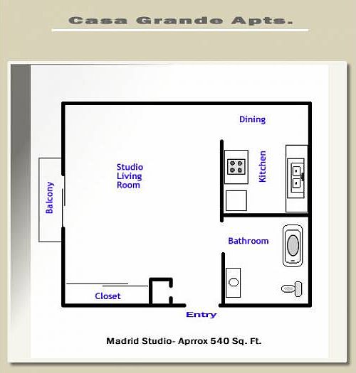 studio floor plan
