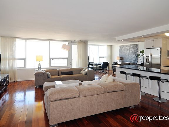 Living Room, Dining Room & Kitchen