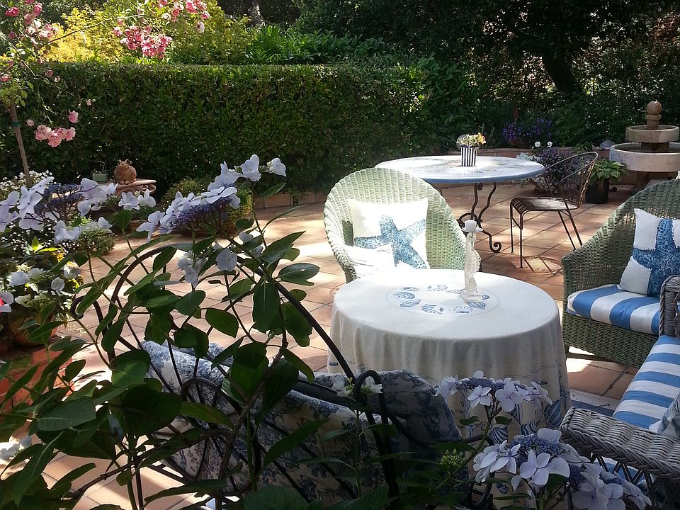 one of two patios.