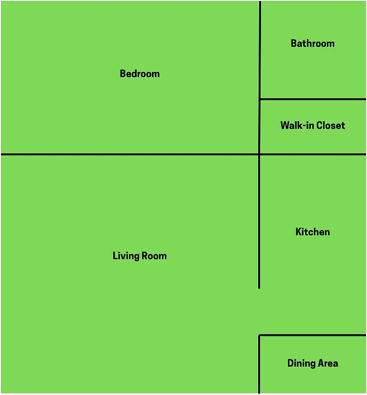Floor plan One Bedroom