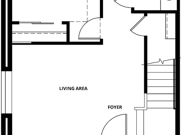 The first floor of the Sapphire has an additional living area and and bedroom.