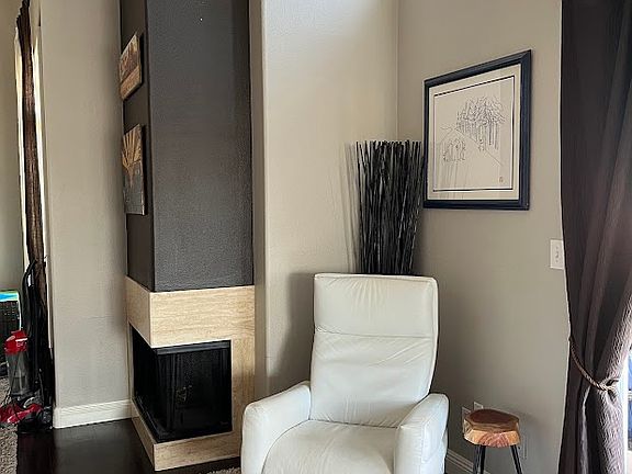 Relax in the electric leather recliner.