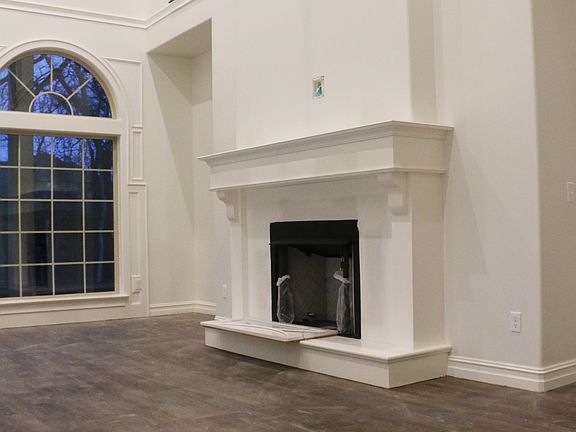 Living room fireplace