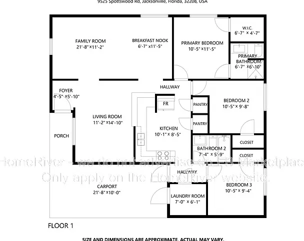3 bed, 2.0 bath, 1274 sqft, $1,375 — Photo 4