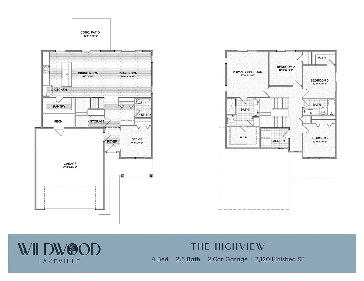 Floor plan The Highview - Single Family Home