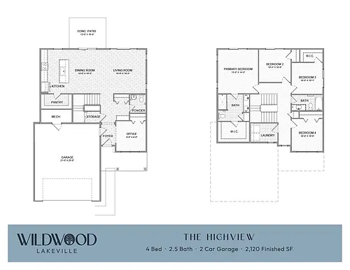 Floor plan The Highview - Single Family Home