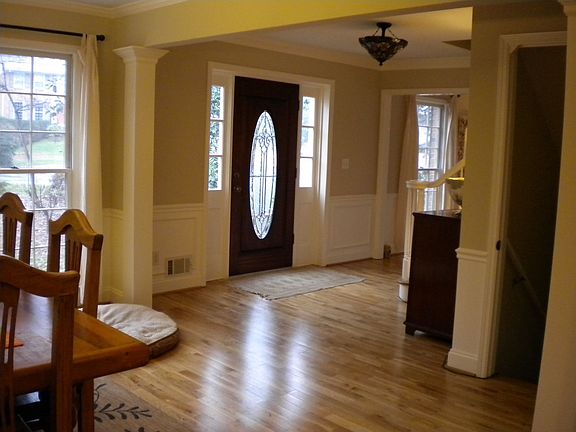 View from kitchen to front door