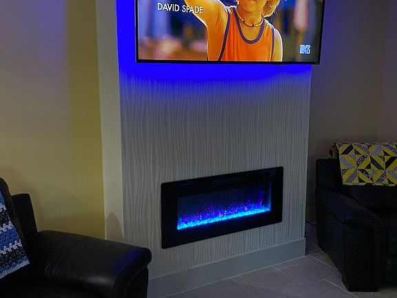 Electric Fireplace with TV