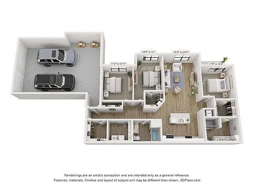 Floor plan Ashby - Attached Garage