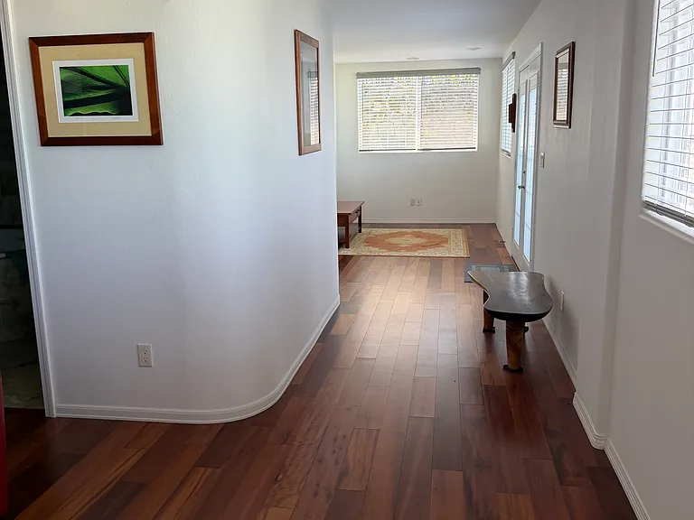 Hallway from the entry door on the right