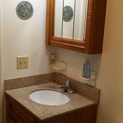 New vanity with granite counter top