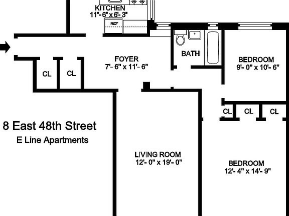 2nd image of 8 E 48th St APT 3E