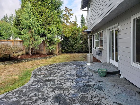 large fenced yard