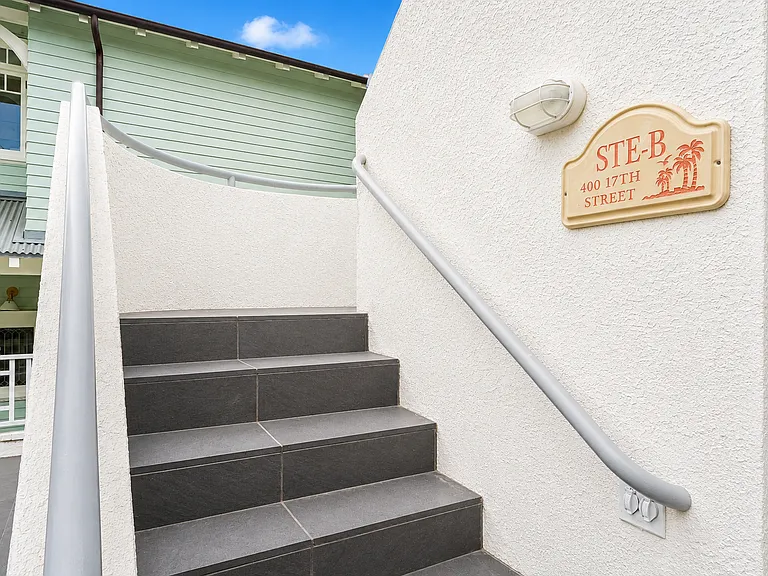 Stairs to the upper Unit B