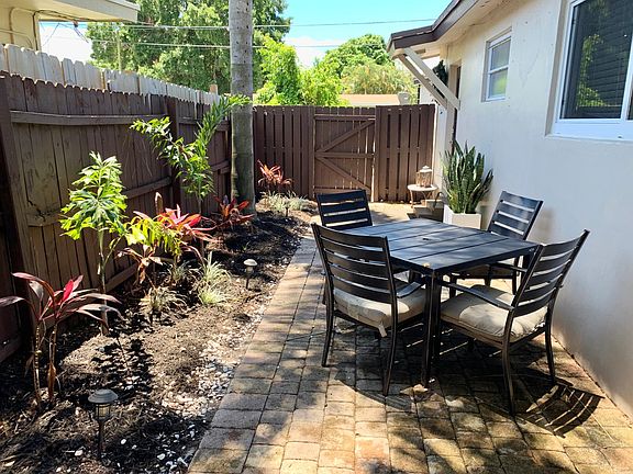 Private shaded patio