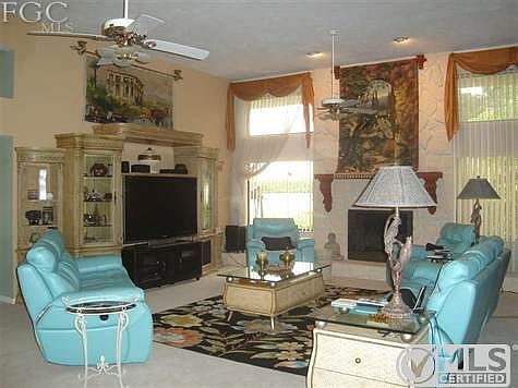 Family room with views of the river.