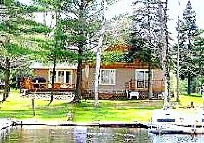 House front w/3 decks