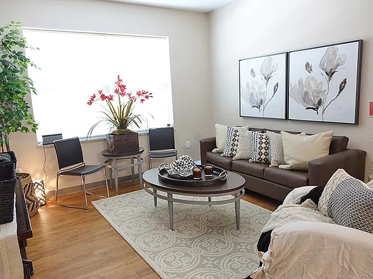 A versatile space for relaxing or entertaining.