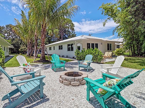 Common fire pit and seating area