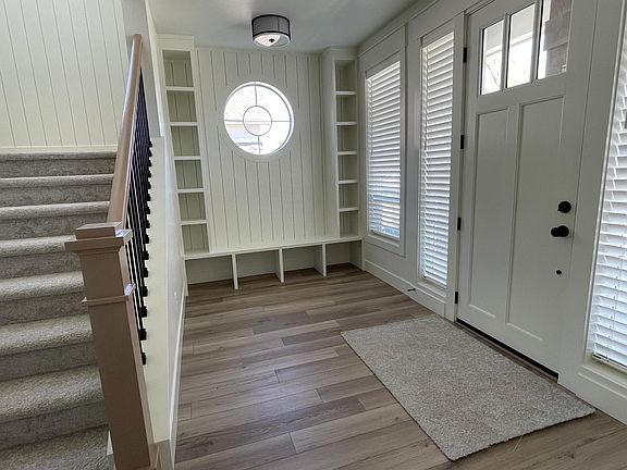 Entryway with mud room