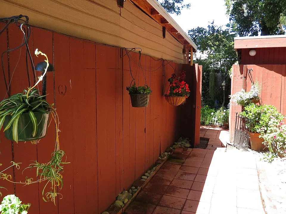 Walkway and gateway to cottage