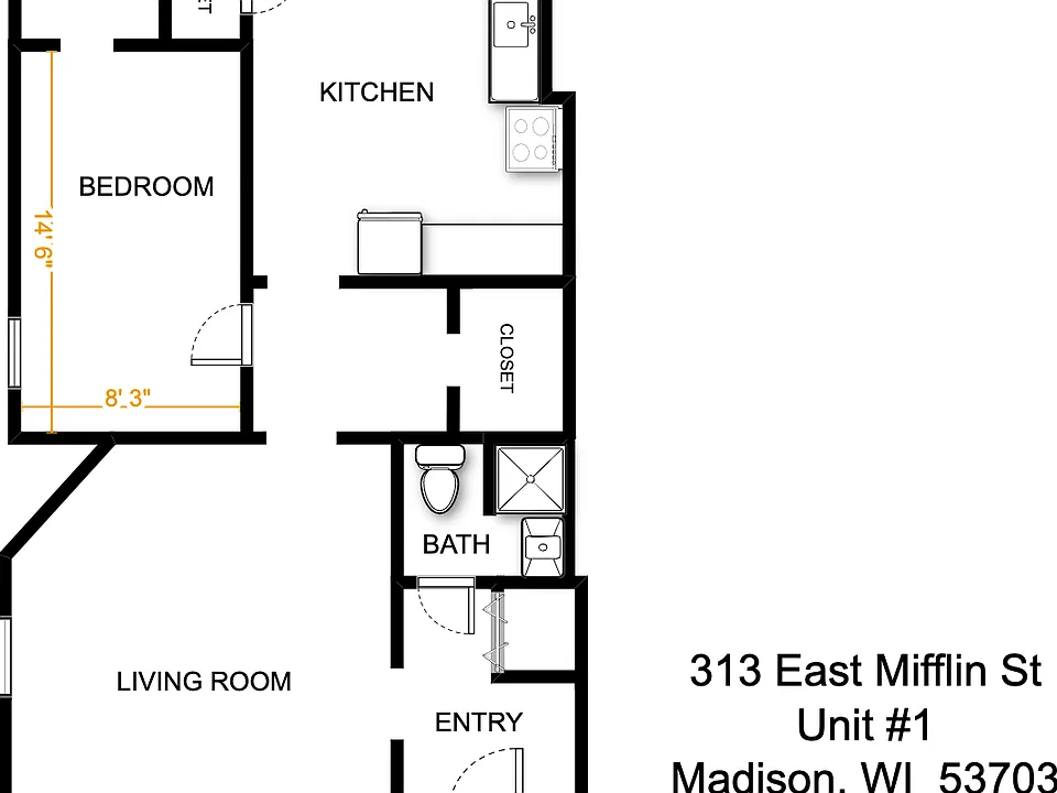 313 E Mifflin St #1