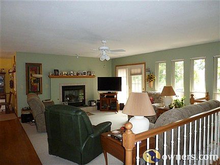 Living room with many windows for light