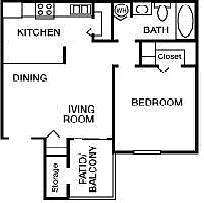 Floor plan One Bedroom