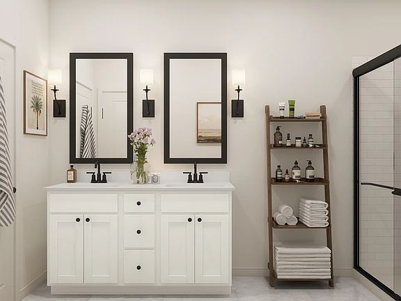 Dual sinks in primary bath