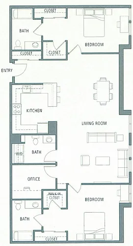 Floor plan 1652 2B25B